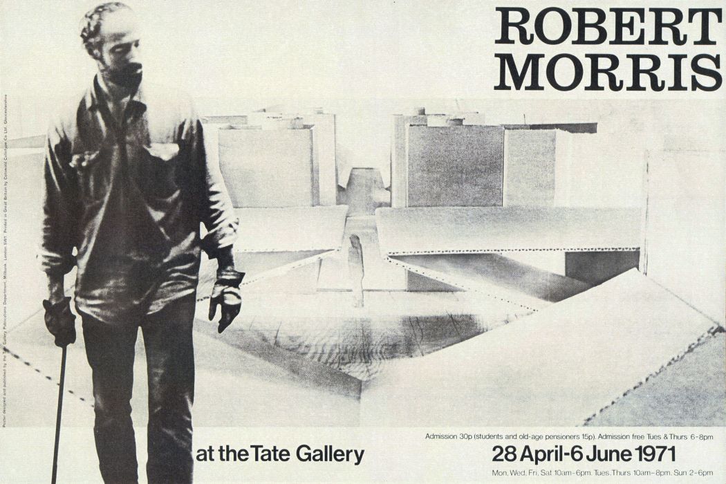 Robert Morris Exhibition Tate Gallery 1971 Poster For Robert Morris Tate Gallery 1971