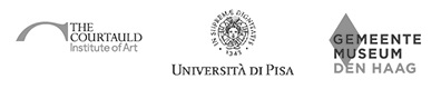 The Courtauld Institute of Art, Universita di Pisa, Gemeente Museum den Haag logos The Courtauld Institute of Art, Universita di Pisa, Gemeente Museum den Haag logos