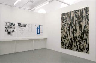 Archive in Motion, 2005, showing Friederike Feldmann, Happy Birthday 2005 (acrylic on canvas) referring to documenta 1 Archive in Motion, 2005, showing Friederike Feldmann, Happy Birthday 2005 (acrylic on canvas) referring to documenta 1