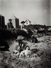 The Bell family on Studland Beach