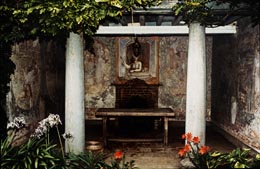 Decorations in the garden loggia, Chateau d'Aupeggard, Dieppe