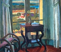 Vanessa Bell, Interior With Table, 1921