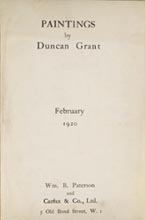Paintings by Duncan Grant, Carfax Gallery, 1920