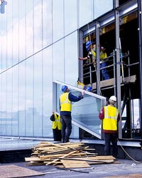 Construction of the rooftop light box