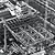 Photograph showing arial view of construction work on the North-East Quadrant extension at Millbank