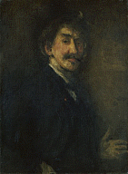 James McNeill Whistler, Gold and Brown: Self-portrait, c.1896-8