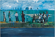 Hurvin Anderson, Ball Watching, 1997