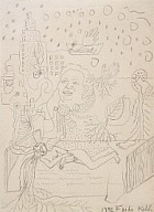 Frida Kahlo, El sueño, o Autorretrato onírico, 1932