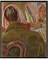 Vanessa Bell, Duncan Grant in front of a Mirror, c.1915-17