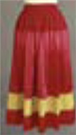 Red rayon skirt, 