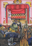 Edward Burra, Striptease (Harlem), 1934