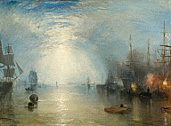 Joseph Mallord William Turner, Keelmen Heaving in Coals by Moonlight, exhibited 1835