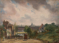 John Constable, Sir Richard Steele's Cottage, Hampstead, exhibited 1832