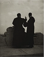 Lee Miller, Untitled (Two priests), Arc de Triomphe, Paris, c.1930-2