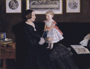 Mrs James Wyatt Jr and her Daughter Sarah (circa 1850)