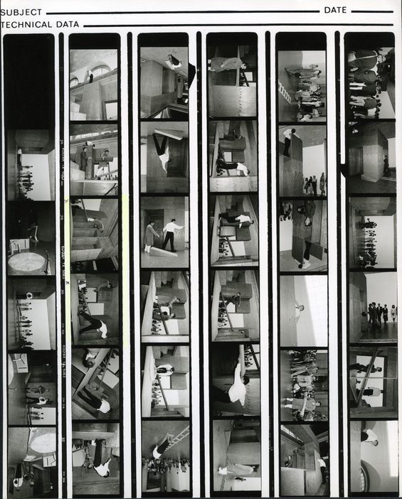 Bruce McLean, Good Manners and Physical Violence 1985, contact sheet