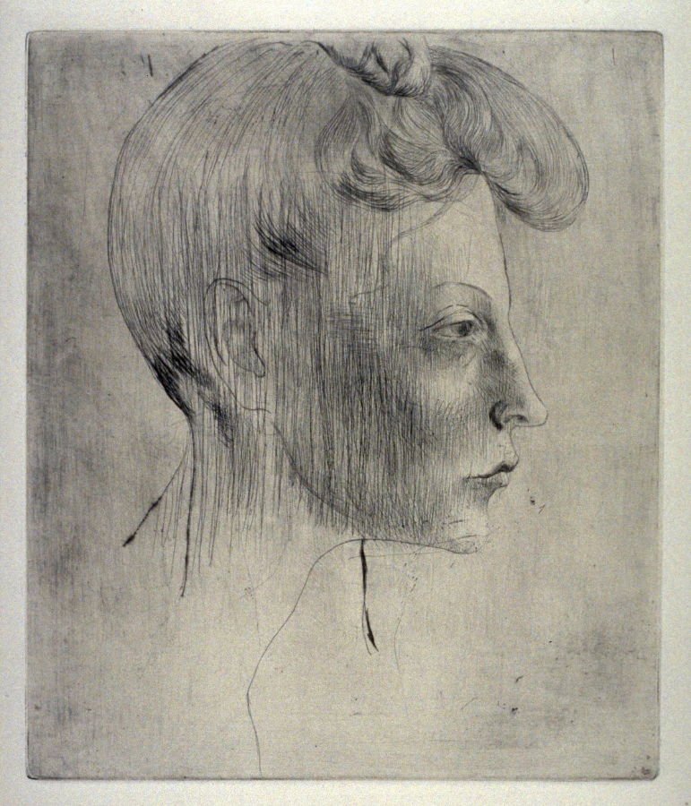 Pablo Picasso Head of a Woman in Profile 1905
