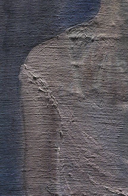 Detail of proper right shoulder of Girl in a Chemise c.1905 under raking light from top