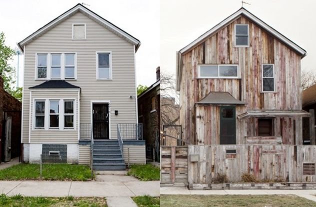 Theaster Gates, Archive House Past (2009) and Present (2013) photos: Sara Pooley 2013
