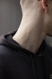 Photograph of someones neck