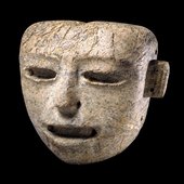Stone mask Teotihuacan culture (150 BC – AD 700) from Mexico © Trustees of the British Museum