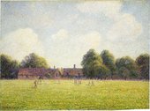 Camille Pissarro Hampton Court Green 1891 National Gallery of Art, Washington. Ailsa Mellon Bruce Collection