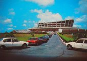 Fig.15 Postcard showing the National Theatre in Lagos, constructed for the Second World Festival of Black Arts and Culture, 1977