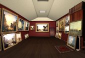 A recreated view of Turner's gallery using George Jones's paintings