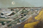 Paul Nash, Totes Meer (Dead Sea),1940-1, Oil paint on canvas collection & © Tate