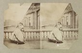 Lady Clementina Hawarden, Isabella Grace on the terrace, 5 Princes Gardens  ca. 1861-1862