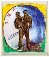 Marc Chagall - Homage à Apollinaire ou Adam et Ève (study) c1911-2