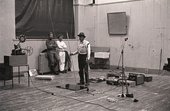Joseph Beuys and Henning Christiansen performing Celtic (Kinloch Rannoch) Scottish Symphony during the exhibition Strategy: Get Arts at the Edinburgh College of Art, 1970 Photo © George Oliver Demarco Digital Archive