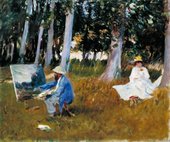 John Singer Sargent, Claude Monet Painting on the Edge of a Wood ?1885