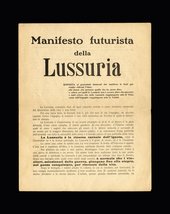 Title page of Valentine de Saint Point Futurist Manifesto of Lust