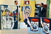 Roy Lichtenstein and Leo Castelli at the Leo Castelli Gallery in New York