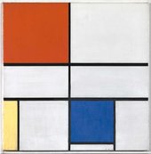 Piet Mondrian Composition C (No.III) with Red, Yellow and Blue﻿