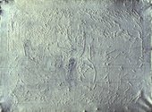 A 150 year-old primed canvas which has never been painted displays all the basic deterioration characteristics of a finished painting on a stretched canvas
