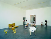 Sarah Lucas Installation view of entrance hall two