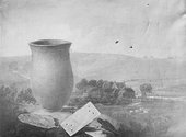 Thomas Guest Grave group from a bell barrow at Winterslow – landscape background 1814