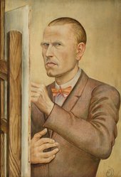 Otto Dix, Self-Portrait with Easel, 1926