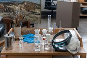 conservation vessels on a table