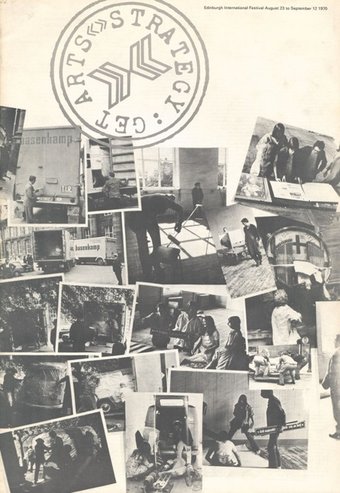 Fig.2 Cover of Strategy: Get Arts, catalogo della mostra, Edinburgh College of Art, 23 agosto - 12 settembre 1970