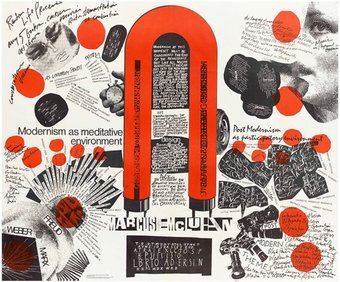 Fig.9 Maurice Stein, Larry Miller e Marshall Henrichs, Poster dal progetto di Stein e Miller per Counter Education 1970