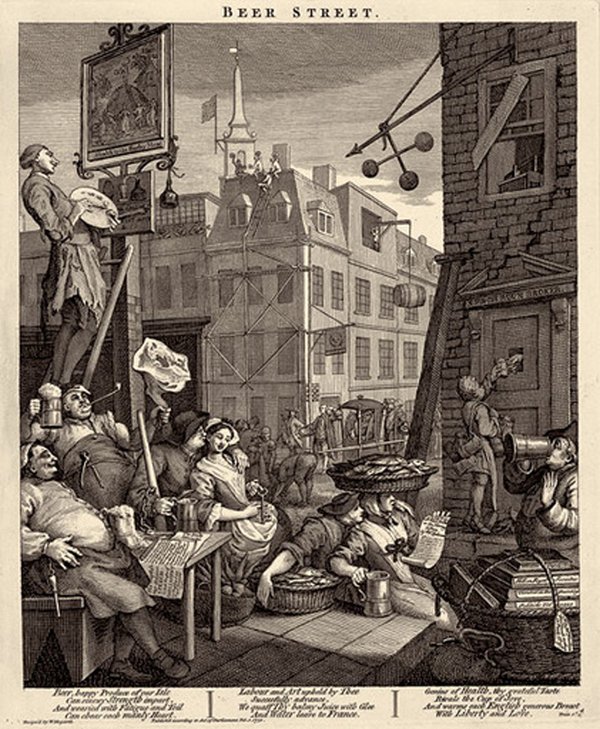 ‘Gin Lane’, William Hogarth, 1751 Tate