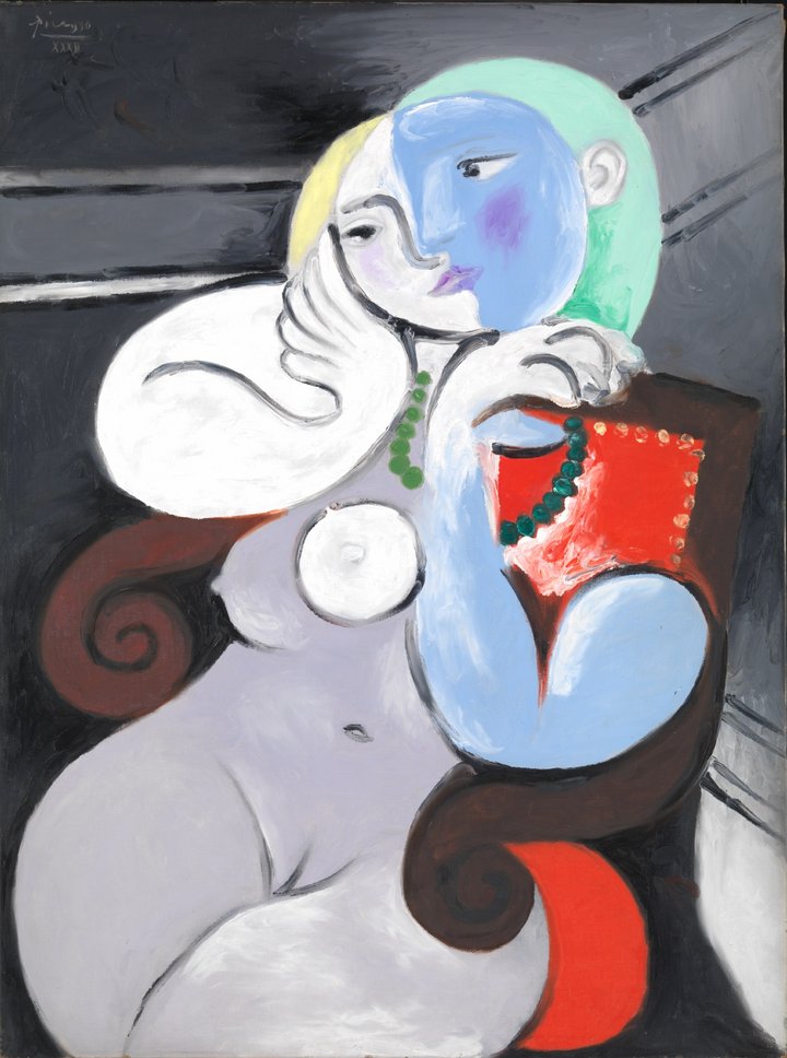 Pablo Picasso Nude Woman in a Red Armchair (Femme nue dans un fauteuil rouge) 1932 Tate Â© Succession Picasso/DACS 2018
