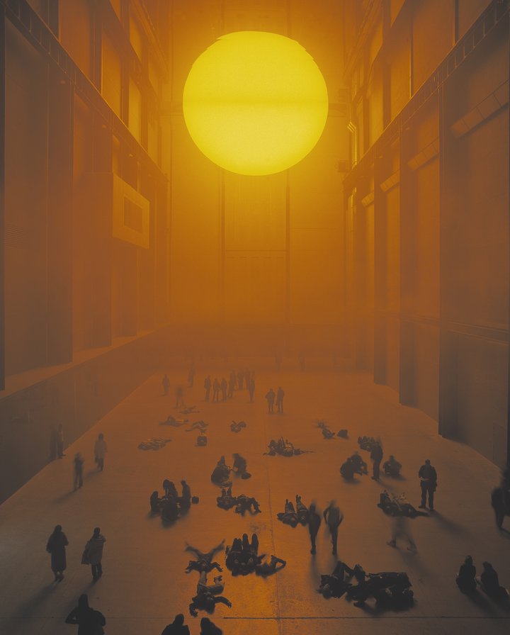 The Unilever Series 2003: Olafur Eliasson, The Weather Project. Photocredit: Marcus Leith and Andrew Dunkley, Tate Photography ©TATE 2019