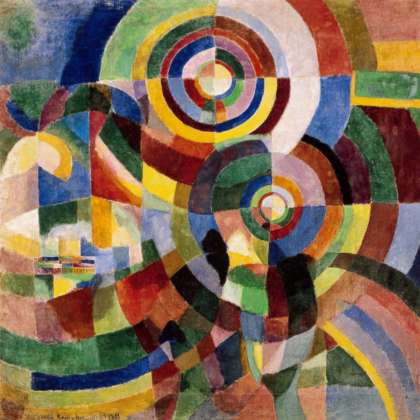 Sonia Delaunay, Prismes electriques 1914